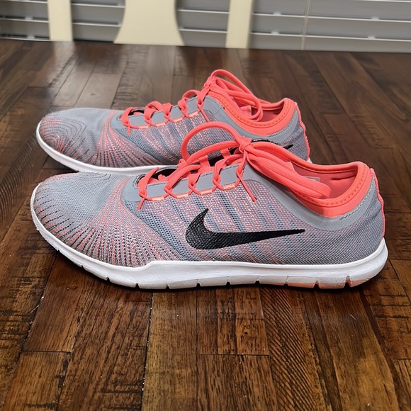 Nike Shoes Nike Womens Flex Adapt Cross Training Shoes Gray Orange